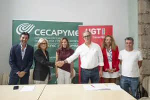 Cecapyme y UGT firman el convenio de comercio de Las Palmas