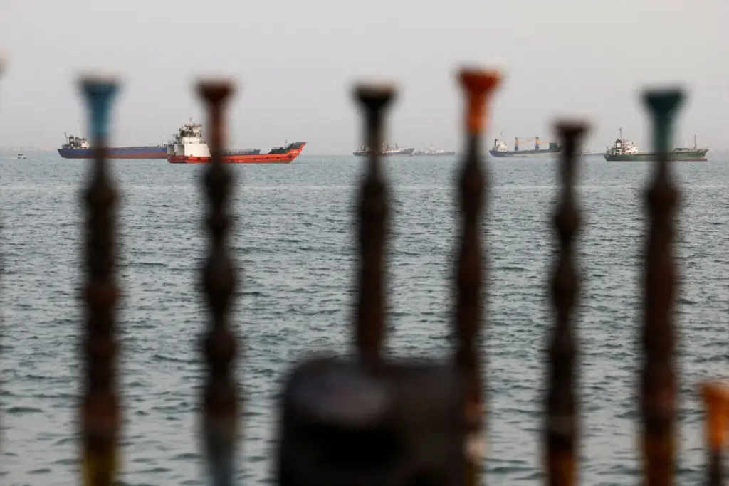 Buques en el Estrecho de Ormuz. Imagen Reuters