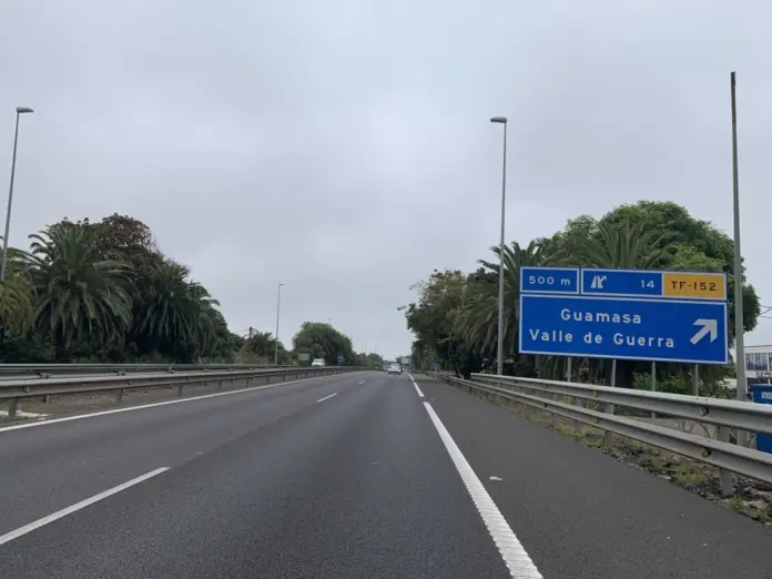 Autopista TF-5 a su paso por Guamasa. Imagen archivo Gobierno de Canarias / Europa Press