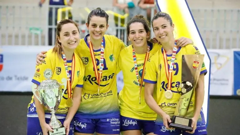 Melania Falcón, Tiddara Trojaola y Alba Spugnini empujan al Rocasa Gran Canaria hacia una final histórica