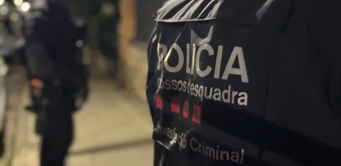 Detenido Jonathan Andic. Mossos d'Esquadra. Imagen de la red social oficial de los Mossos d'Esquadra