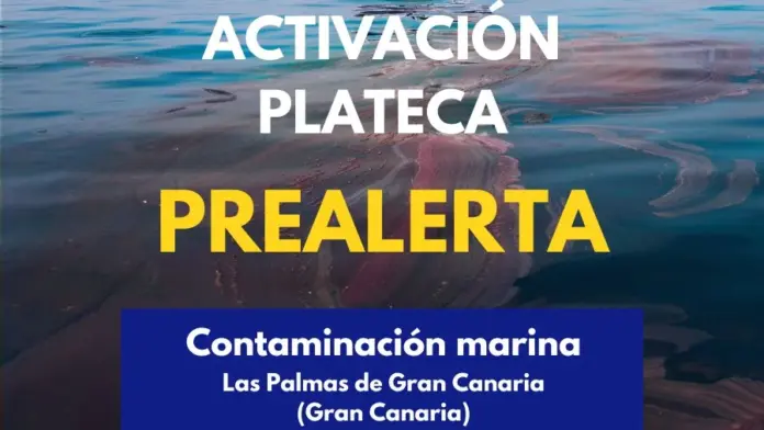 Una mancha activa la prealerta por contaminación marina en Las Palmas