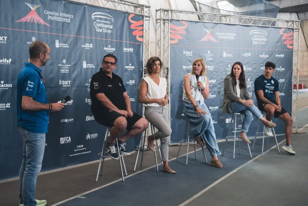 Presentación de la tercera edición del Canarias Athletics Invitational. Imagen cedida por la organización
