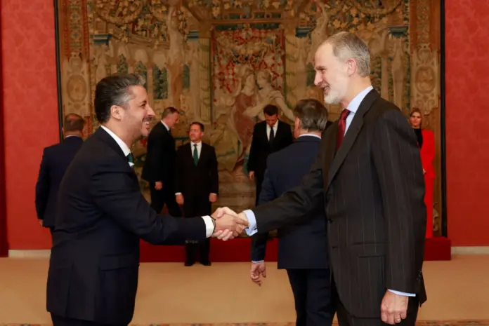 Luis Yeray Gutiérrez asiste a la recepción del rey Felipe VI al Grupo de Ciudades Patrimonio de la Humanidad