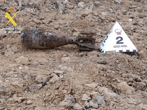 Desactivan un proyectil de mortero hallado en Lanzarote