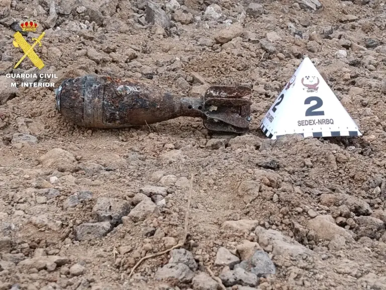 Desactivan un proyectil de mortero hallado en Lanzarote