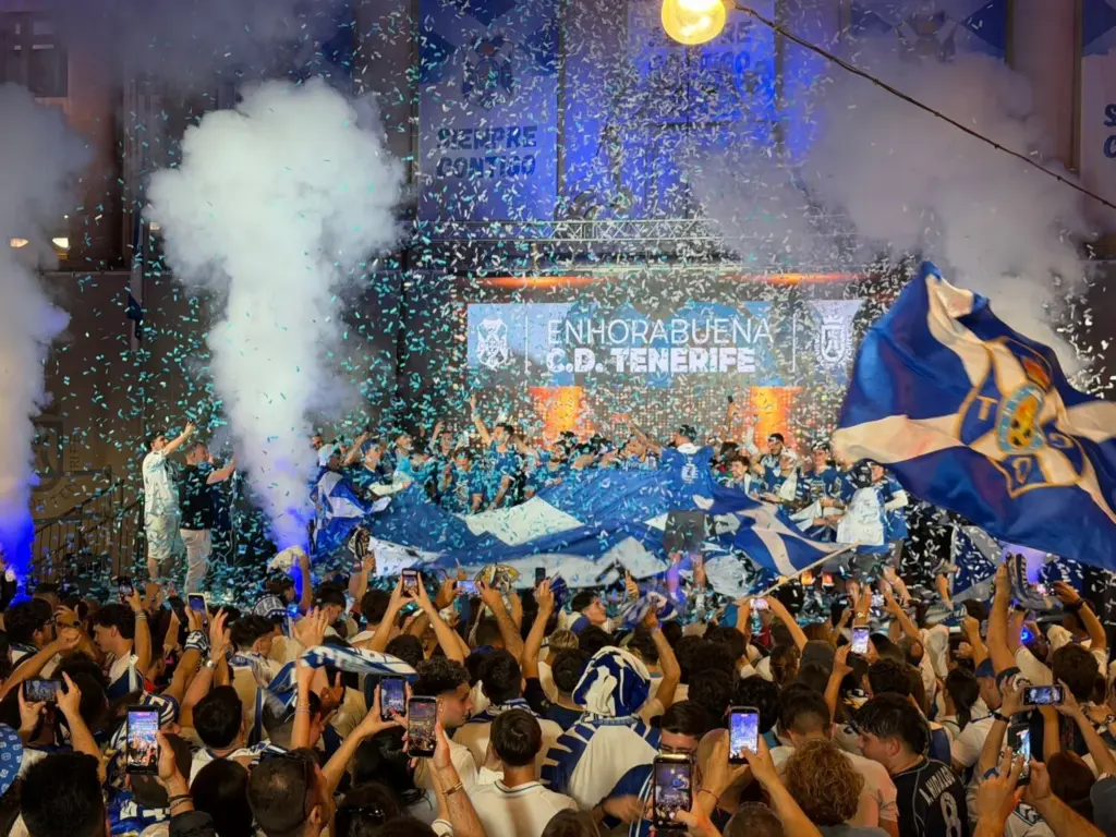 Celebración ascenso CD Tenerife