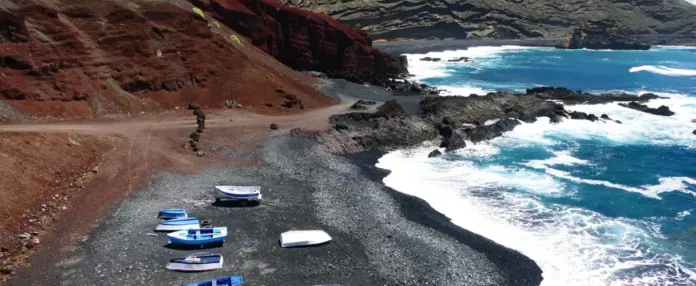 Playa de El Golfo, en Yaiza, Lanzarote