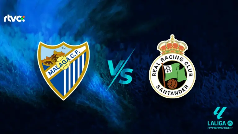 Málaga CF vs Racing Santander: horario, alineaciones y minuto a minuto | LaLiga Hypermotion 25-26