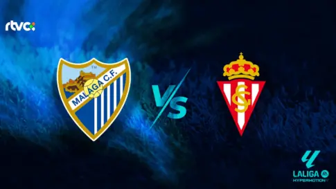 Málaga CF vs Real Sporting: horario, alineaciones y minuto a minuto | LaLiga Hypermotion 25-26