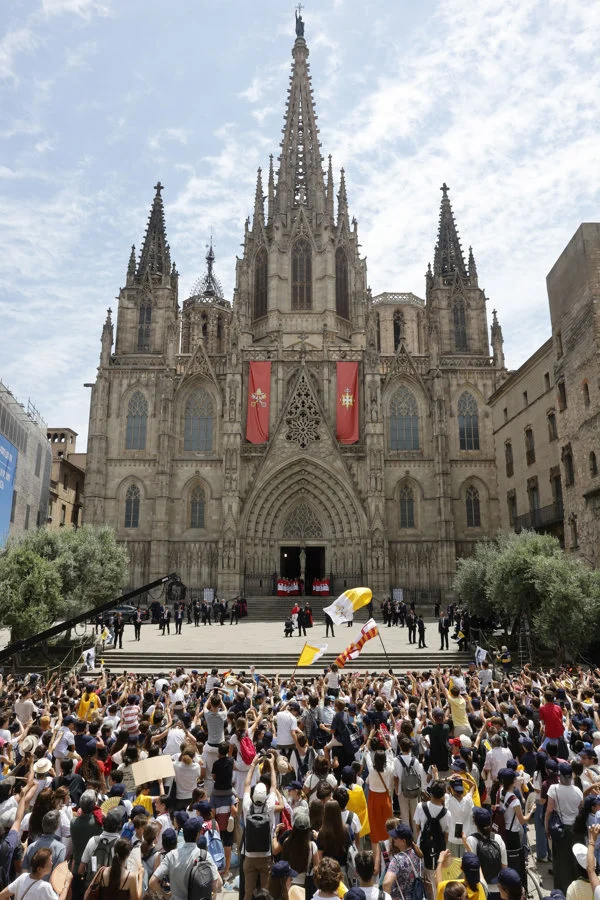 Visita papa León XIV. Catedral Barcelona. Efe. 9 junio 2026