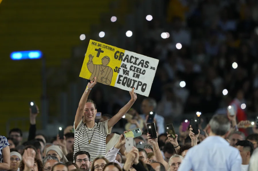 Visita papa León XIV. Estadio Barcelona. Efe. 9 junio 2026