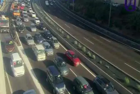 Dos accidentes causan importantes retenciones en la TF-5 sentido Santa Cruz