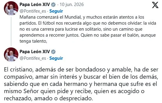 El mensaje del Papa previo al Mundial