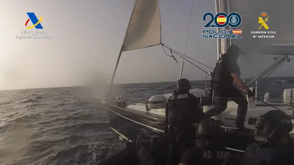 Interceptado un velero con 500 kilos de cocaína en aguas del Atlántico norte