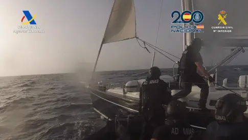 Interceptado un velero con 500 kilos de cocaína en aguas del Atlántico norte