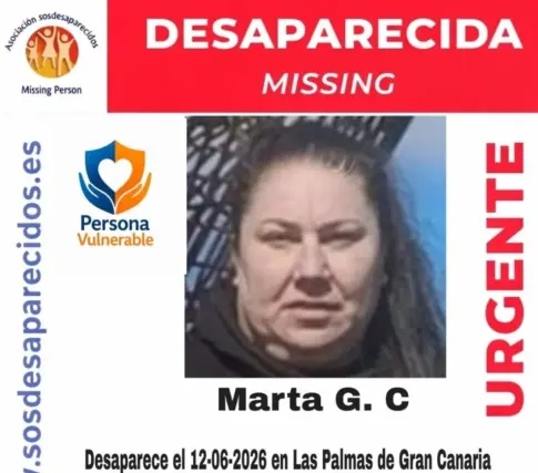 Piden colaboración para localizar a Marta desaparecida en Las Palmas de Gran Canaria