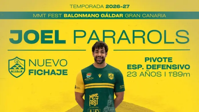 Joel Pararols refuerza la plantilla del Balonmano Gáldar Gran Canaria