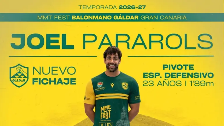 Joel Pararols refuerza la plantilla del Balonmano Gáldar Gran Canaria