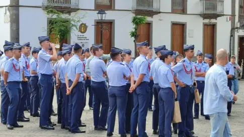 La princesa Leonor visita Teror con el alumnado de la Academia General del Aire y del Espacio