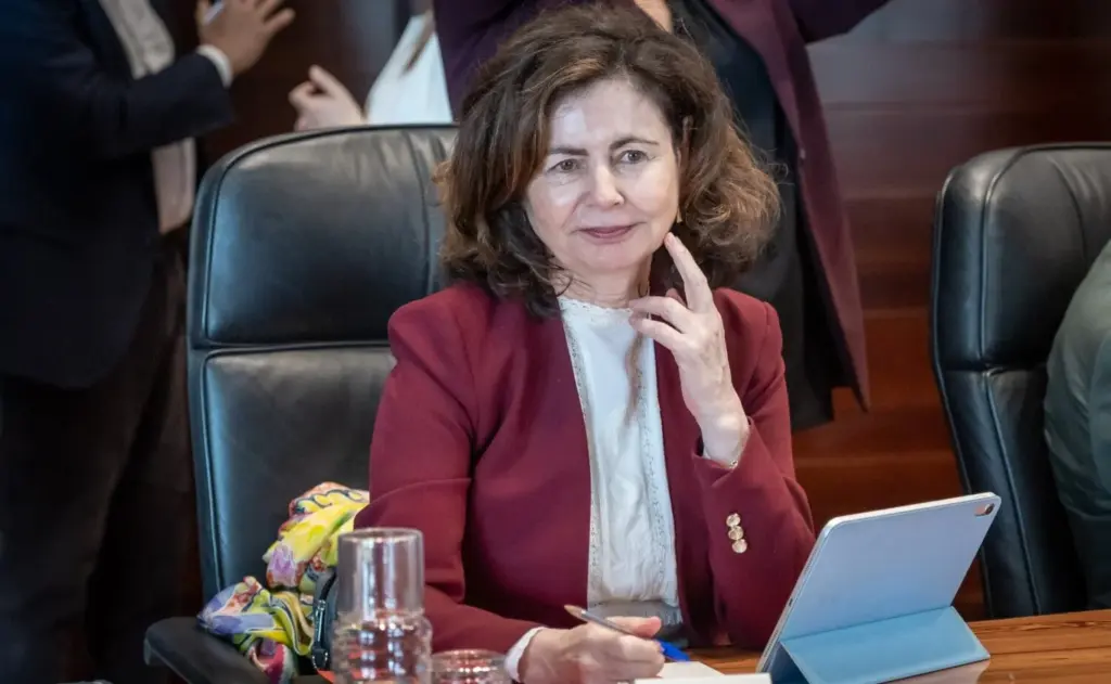 Matilde Asián, consejera de Hacienda y Relaciones con la UE. Imagen Gobierno de Canarias (archivo)