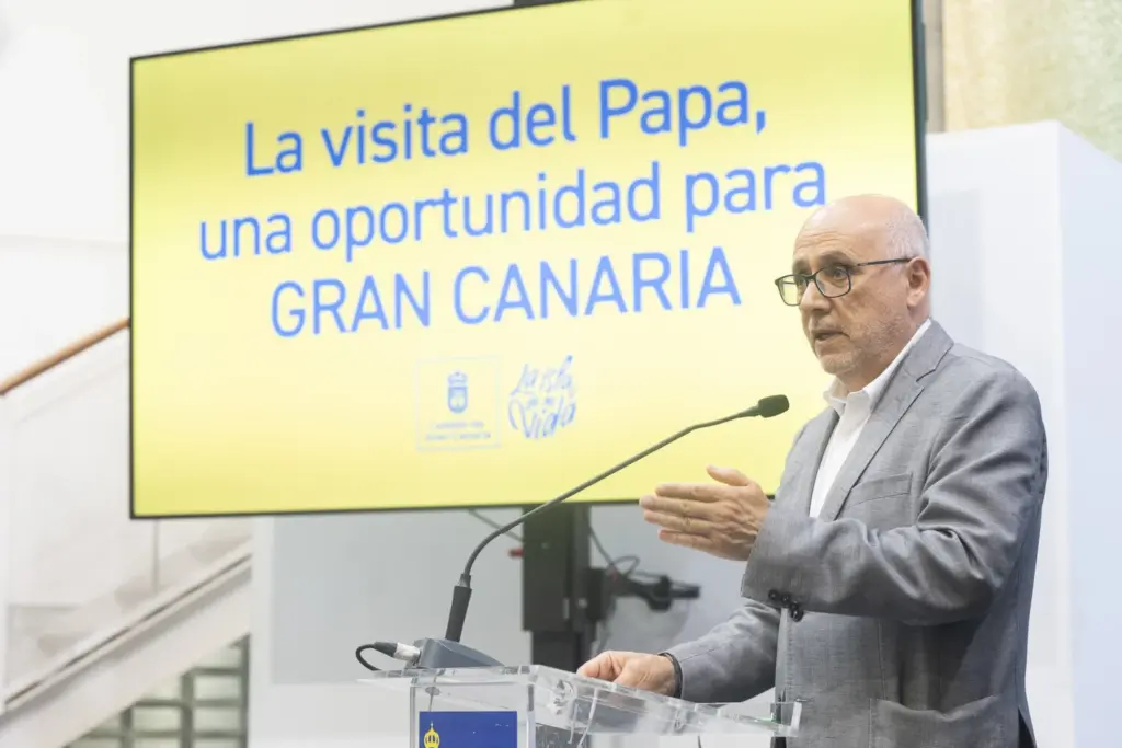 Rueda de prensa del dispositivo de seguridad del Cabildo para la visita del Papa a Gran Canaria