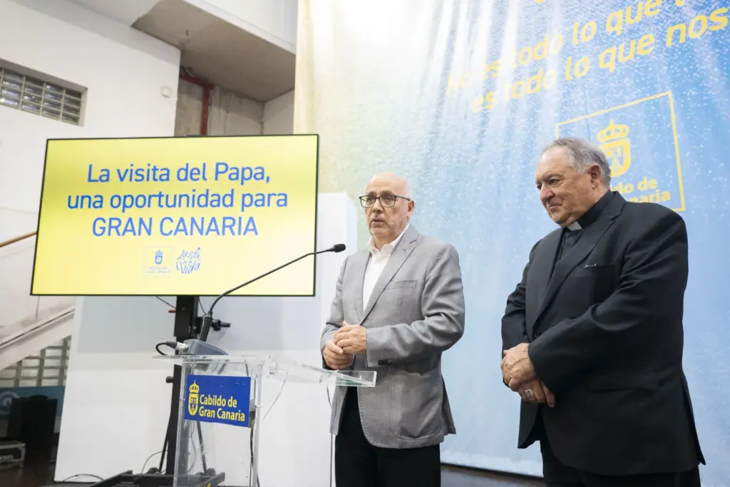 Rueda de prensa del dispositivo de seguridad del Cabildo para la visita del Papa a Gran Canaria