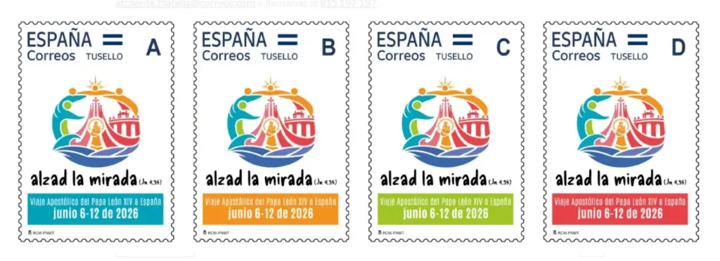 Sello Correos visita papa
