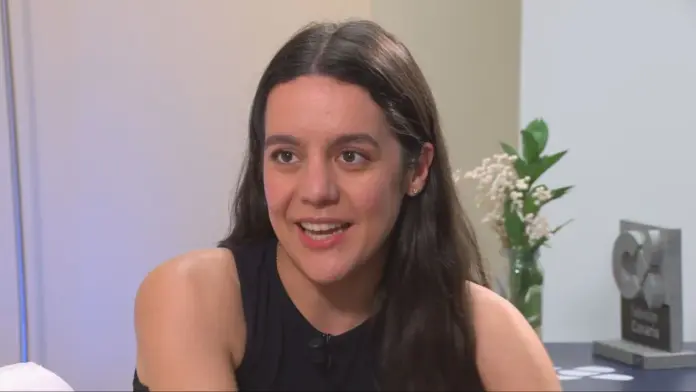 Valeria Castro durante la entrevista para el programa 'Buenos días, Canarias', de Televisión Canaria. Imagen RTVC