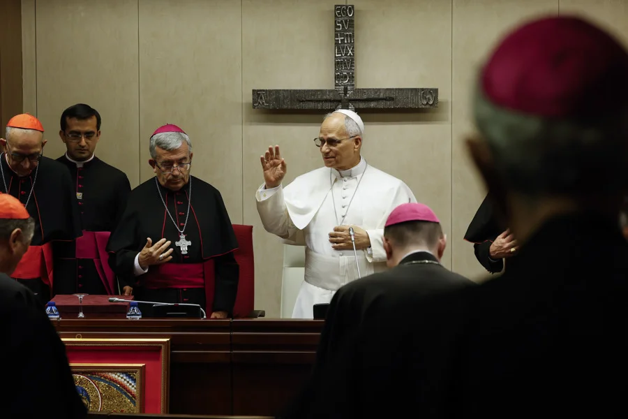 Visita papa León XIV.Encuentro con obispos Efe. 8 junio 2026