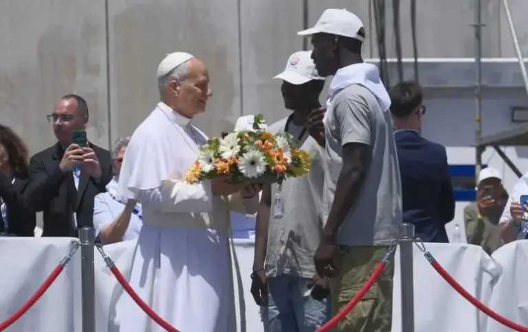 El mensaje del papa León XIV en el Muelle de Arguineguín conecta con el 43,4 % de la audiencia canaria