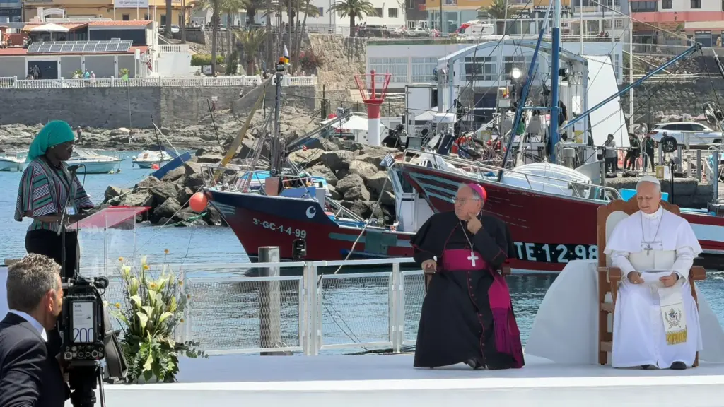 Una mujer migrante cuenta la historia del viaje de una víctima de trata que no puede participar por razones de seguridad