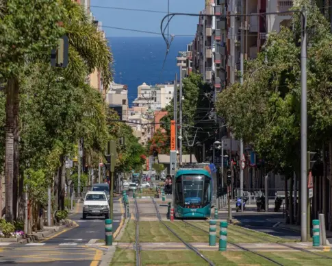 Las obras del tranvía afectarán a la rotonda de Mandillo Tejera desde este domingo