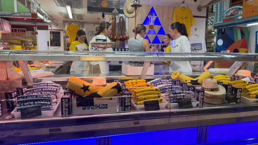 Tienda efímera de Quevedo en el Mercado de Altavista. Imagen Helena Díez