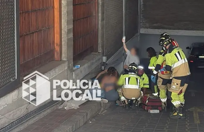 Herido de gravedad un trabajador tras caer desde una altura de 15 metros. Imagen Policía Local de Santa Cruz de Tenerife