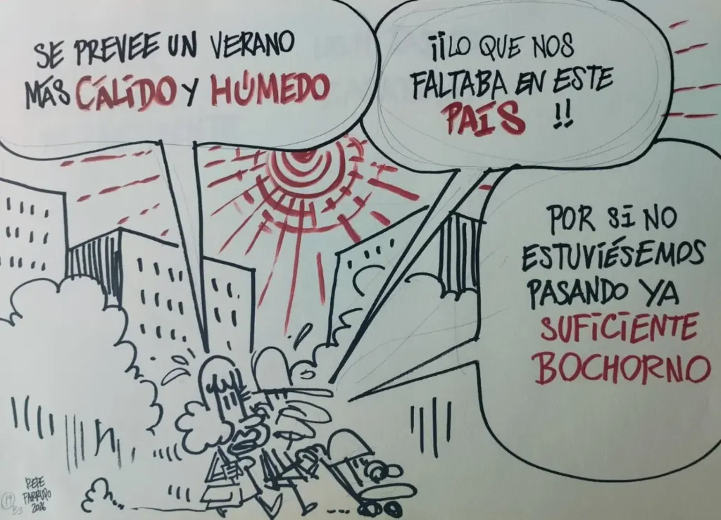 viñeta Farruqo política y calor 24 junio 2026