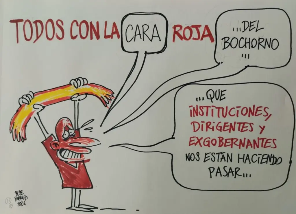 Viñeta de Farruqo situación judicial en España. 17 junio 2026
