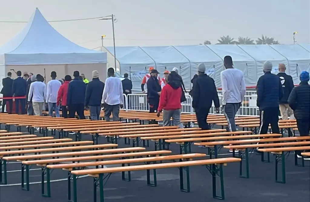 Las Raíces preparada para el acto de León XIV. Imagen RTVC
