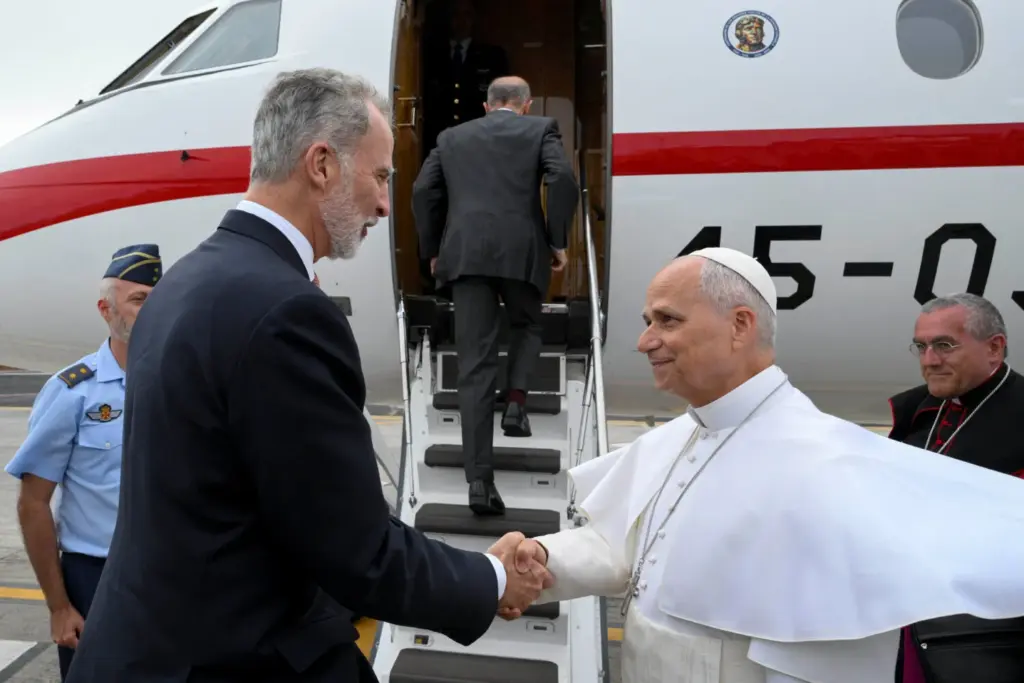 El rey de España se despide del papa