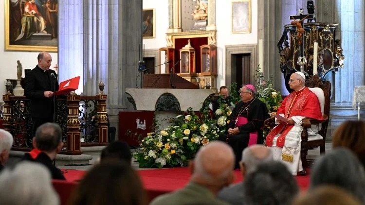 Un momento del encuentro del Papa con el clero canario, jueves 11 de junio de 2026 (@Vatican Media)