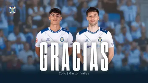 Ander Zoilo y Gastón Valles finalizan sus etapas en el CD Tenerife