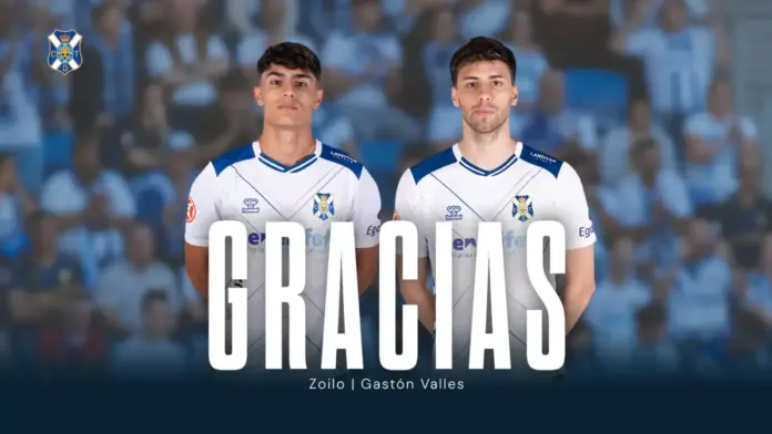 Ander Zoilo y Gastón Valles finalizan sus etapas en el CD Tenerife