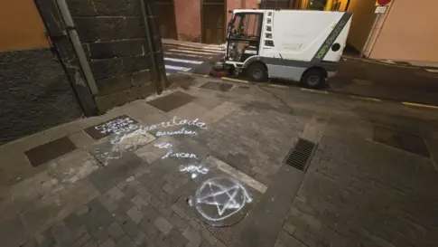 La Laguna investiga los actos vandálicos en el centro histórico