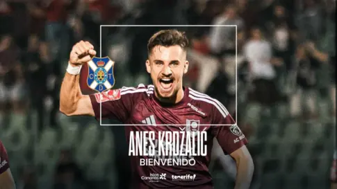 El CD Tenerife ficha al centrocampista bosnio Anes Krdžalić hasta 2029