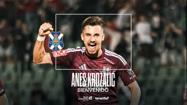 El CD Tenerife ficha al centrocampista bosnio Anes Krdžalić hasta 2029