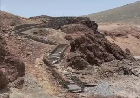 Exigen reconstruir la histórica escalera de El Golfo de Lanzarote