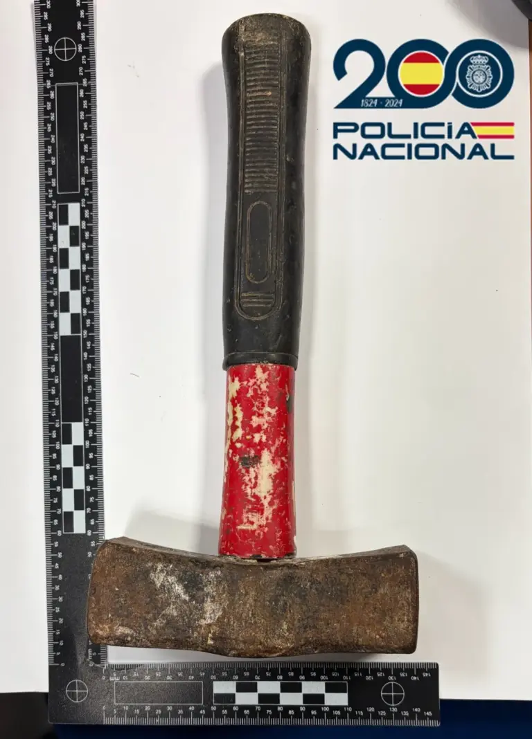 Detienen a un hombre por amenazar con un martillo por la calle en Las Palmas de Gran Canaria