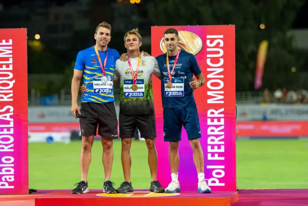 Pablo Gámez completó el medallero blanquiazul con otro tercer puesto en el decatlón