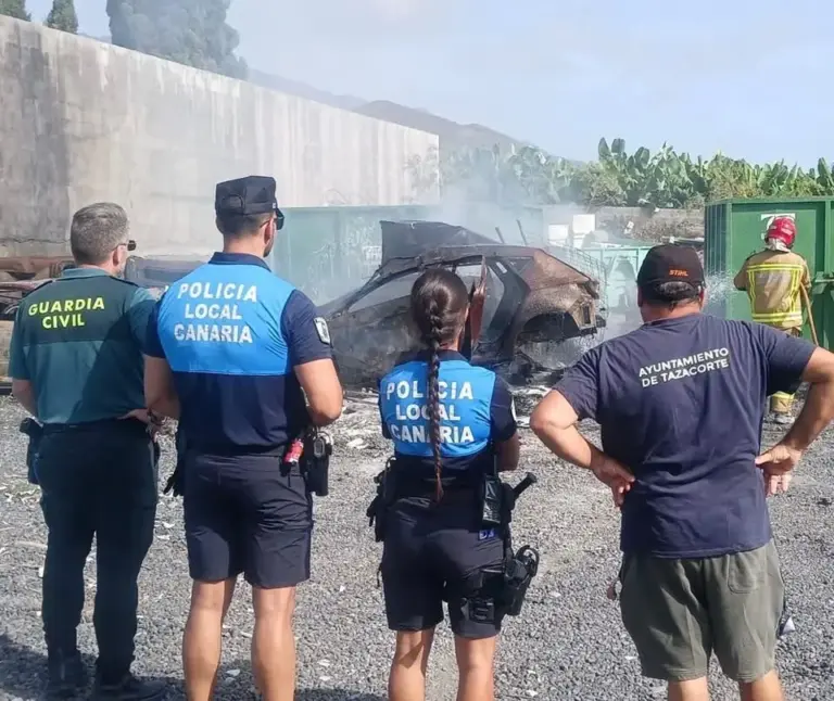 Segundo incendio intencionado en un recinto municipal de Tazacorte