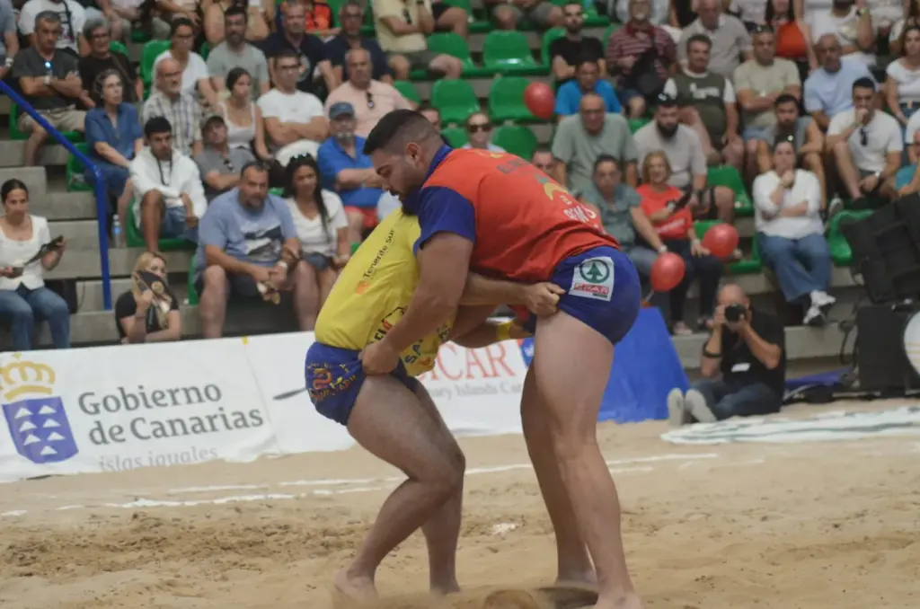 Final a Cuatro de lucha canaria 2026. Imagen: Eduardo Duque